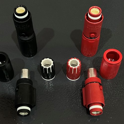 Surlok EV Connector Straight Plug Black