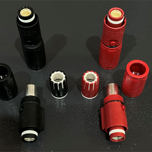 Surlok EV Connector Straight Plug Red
