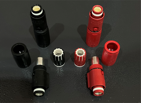 Surlok EV Connector Straight Plug Red