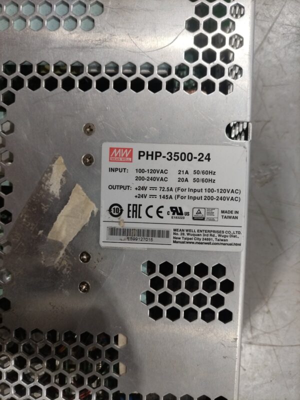 Mean Well PHP-3500-24 | 3500W 24VDC Switching Power Supply