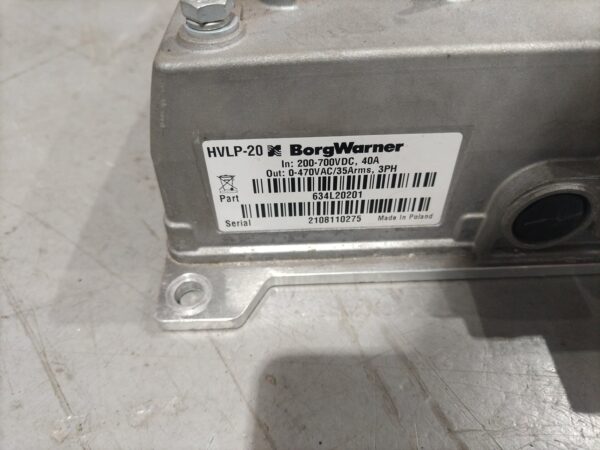 BorgWarner HVLP-20 High Voltage DC-AC Inverter | 200-700VDC In | 0-470VAC 3PH Out