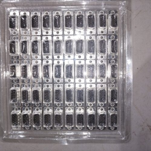 50x HD-15 (VGA/DB15) Female D-Sub Panel Mount Connectors – New Old Stock 50x HD-15 (VGA/DB15) Female D-Sub Panel Mount Connectors – New Old Stock