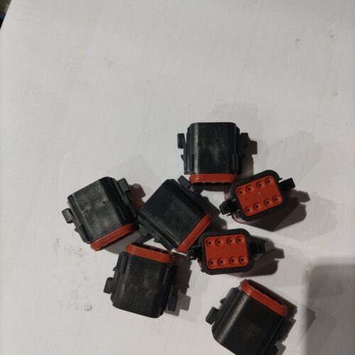 Deutsch DT06-8S 8-Way Sealed Connector Housings — Lot of 7 (IP67, DT Series)