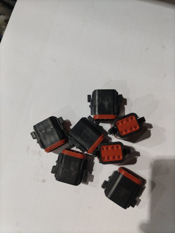 Deutsch DT06-8S 8-Way Sealed Connector Housings — Lot of 7 (IP67, DT Series)
