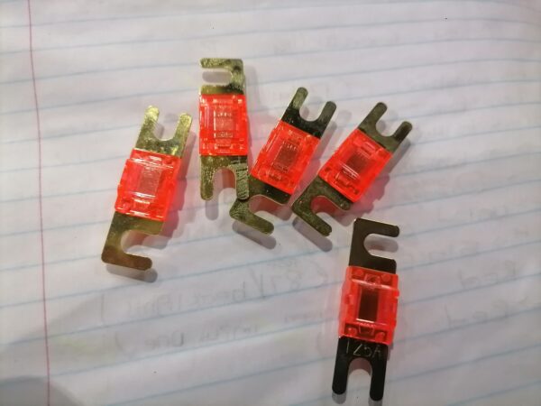 125A Mini ANL Bolt-Down Fuse – Gold Plated – Qty 5