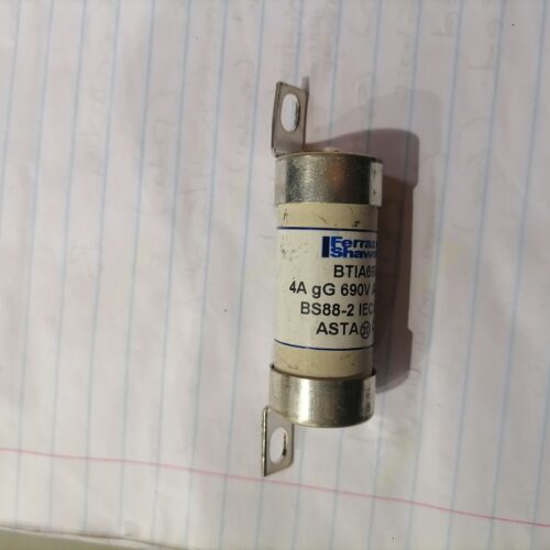 Ferraz Shawmut BTIA69V4 4A 690V AC 80kA gG HRC Bolt-Down Fuse