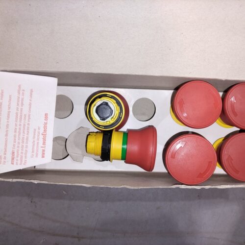 Lovato Electric LPC B6644 Red 40mm Mushroom E-Stop Push Button — Box of 10 (New)