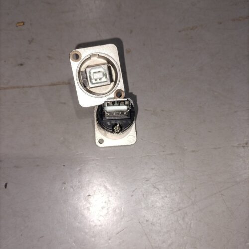 RS PRO 862-1573 USB 2.0 Type B-to-A Panel Mount Gender Changer Connector (XLR Housing)